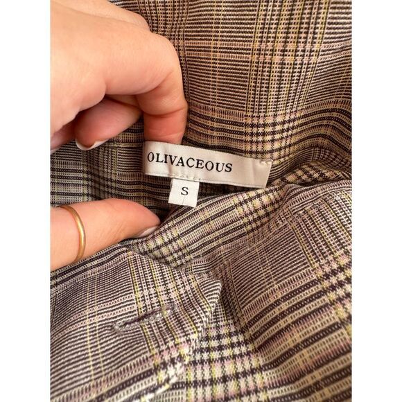 OLIVACEOUS PLAID TROUSERS WITH BEMY‎ - Picture 6 of 6